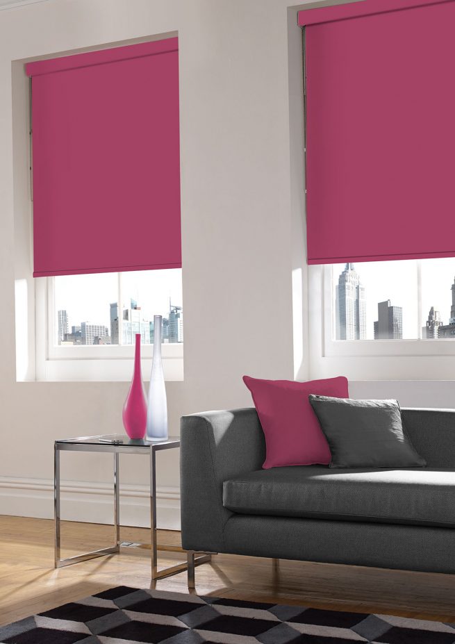 Porto-Magenta roller blinds